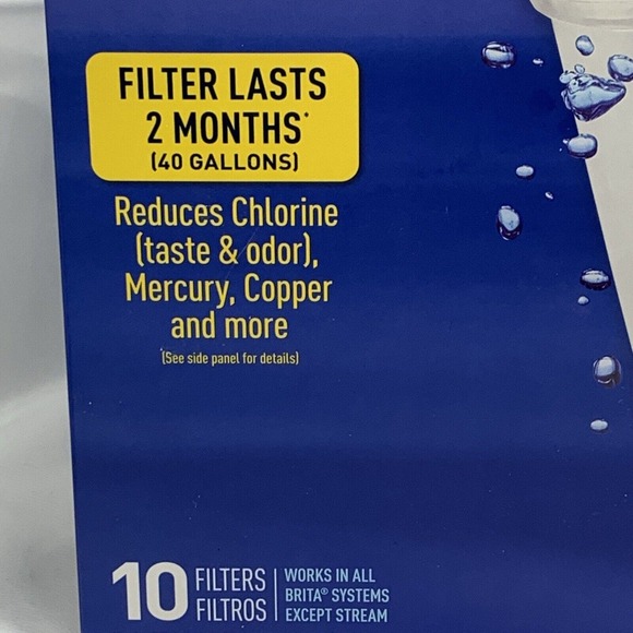 Brita Replacement Filters 10 Pcs. 987554 Value Pack New - Picture 3 of 6